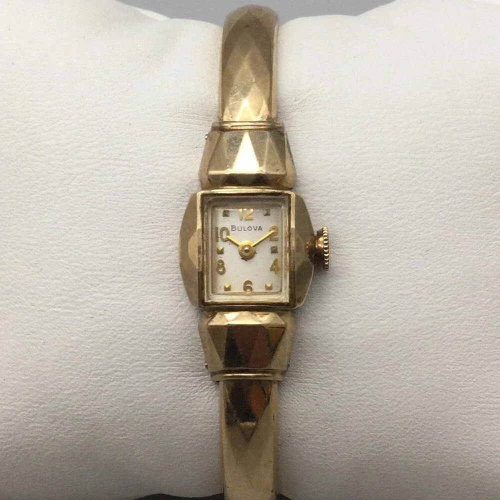 Bulova Gold Tone Women’s Bangle Watch